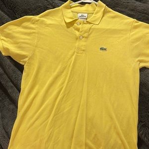 Lacoste yellow men’s polo size “4”